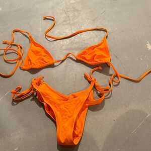 SKIMS Bold Orange Swimwear